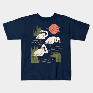 Crane Trio Kids T-Shirt